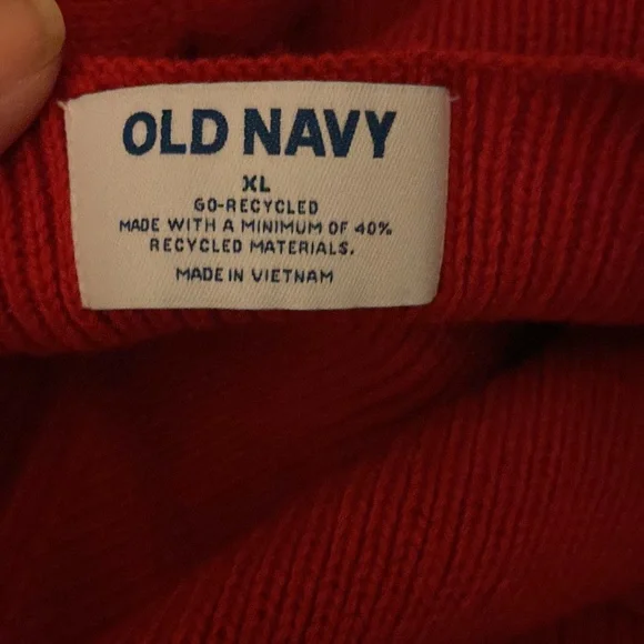 NWT Old Navy sleeveless red sweater with V neck women size XL - Picture 4 of 6